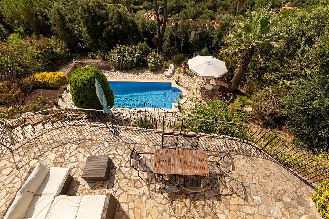 Detached Villa with Pool and Panoramic Mountain Views in Calonge