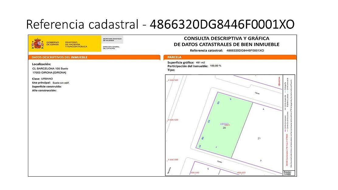 SOLAR EN VENTA - GIRONA EIXAMPLE SUD / ZONA HIPERCOR