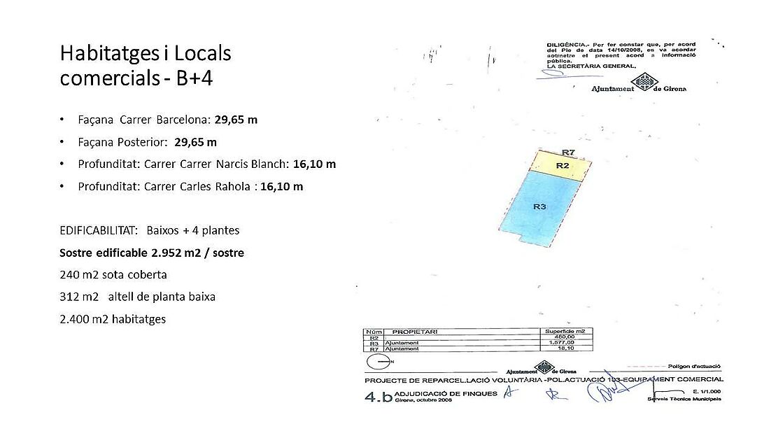 SOLAR EN VENTA - GIRONA EIXAMPLE SUD / ZONA HIPERCOR